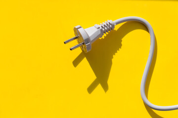 white plug on yellow