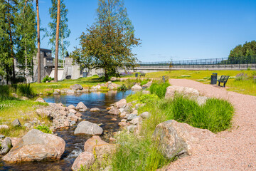 View of The City Brook, Imatra, Finland