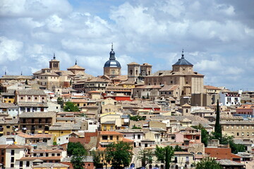 Panorama of the old city of Toledo, the former capital of Spain.