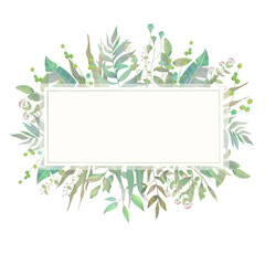 春の優しい色使いのオシャレな植物やお花の白バックのイラスト Wall Mural こみち 奥村 春の優しい色使いのオシャレな植物やお花の白バックのイラスト Wall Mural こみち 奥村