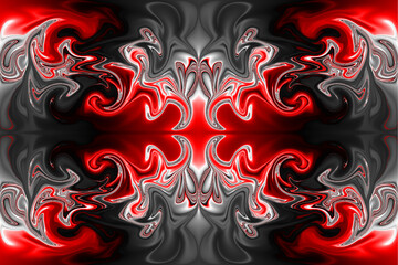 Abstraction and collage in one using the distortion of the color and shape of the layer with its repetition. © Waldemar