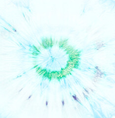  Green Tie Dye Background. Ink Spiral Light