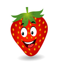 Obraz premium Strawberry Cartoon