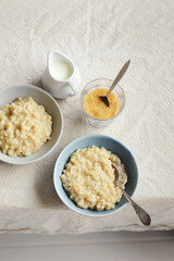 Rice pudding with milk