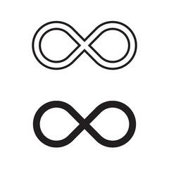 Infinity symbol icons vector illustration. Unlimited, limitless symbol, sign. Infinity icon jpg.