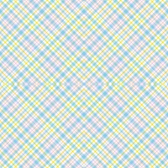 Rainbow Pastel Argyle Plaid Tartan textured Seamless Pattern Design