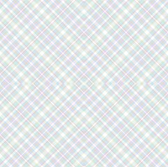Rainbow Pastel Argyle Plaid Tartan textured Seamless Pattern Design