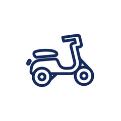 scooter flat icon vector with white background. motor cycle vector illustration, transport icon set, scooter transport icon vector flat illustration