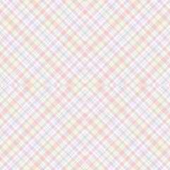Rainbow Pastel Argyle Plaid Tartan textured Seamless Pattern Design