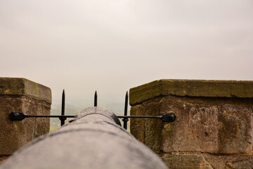 Kanone auf dem Schloß Stirling in Schottland