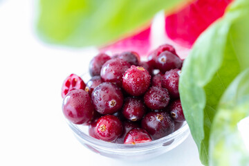 The cranberry, source of vitamin C. The wonderful properties of cranberry juice
