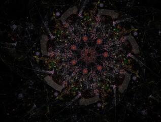 Imaginatory fractal background generated Image