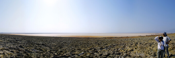 Panorama de Dallol, zone volcanique en Ethiopie