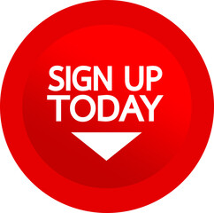 Sign up  button sign design
