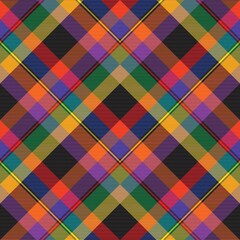 Rainbow Chevron Plaid Tartan textured Seamless Pattern Design