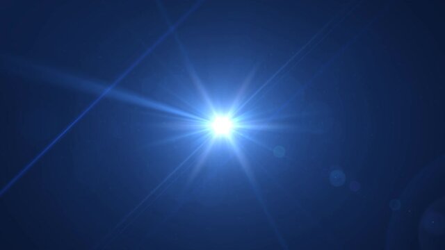 Optical lens flare effect. 4K resolution. Very high quality and realistic.on black background