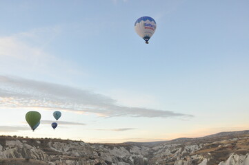Cappadocia hot air balloon tour aerial view Mount Erciyes sunrise and valleys 2016