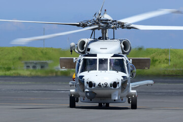 Fototapeta na wymiar Japanese anti-submarine patrol helicopter.