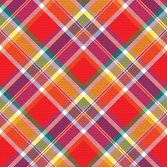 Rainbow Chevron Plaid Tartan textured Seamless Pattern Design