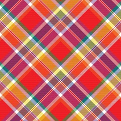 Rainbow Chevron Plaid Tartan textured Seamless Pattern Design