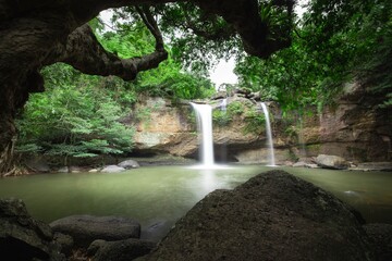 Haew Suwat Waterfall in Khao Yai Nation Park - Nakhorn Ratchasrima