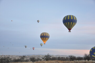 Cappadocia hot air balloon tour aerial view Mount Erciyes sunrise and valleys 2016