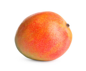 Delicious ripe mango isolated on white. Exotic fruit