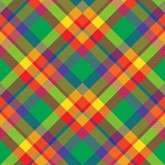 Rainbow Chevron Plaid Tartan textured Seamless Pattern Design