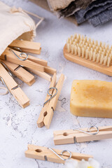 Zero waste wooden clothes pin