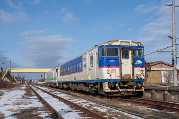 Fototapeta na wymiar 北海道の鉄道