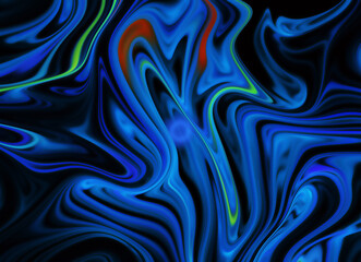 Abstract color dynamic background with lighting effect. Fractal wavy. Fractal art