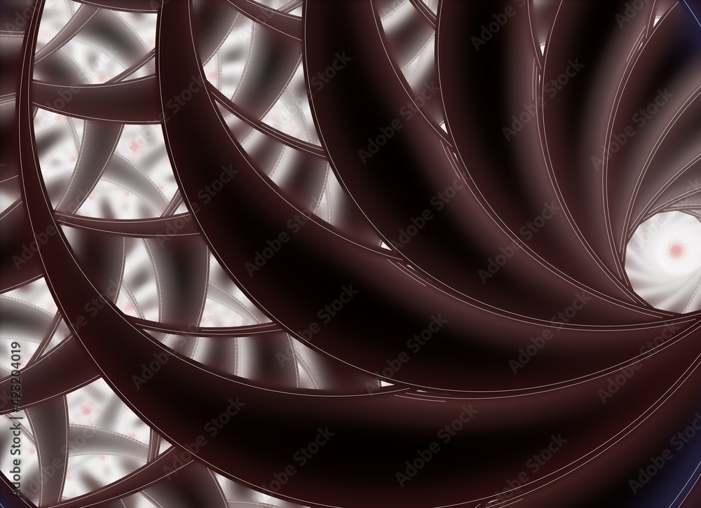 Poster abstract color dynamic textured background with lighting effect. fractal spiral. fractal art