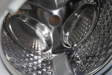 Shiny Clean Washing Machine Drum