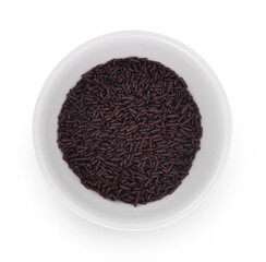 Chocolate flakes isolated on white.