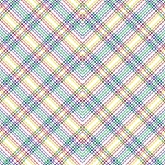 Rainbow Chevron Plaid Tartan textured Seamless Pattern Design