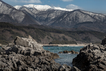 日本海と世界遺産白神山地