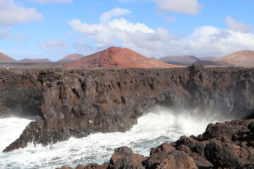 Los Hervideros Lanzarote Canaries Espagne 