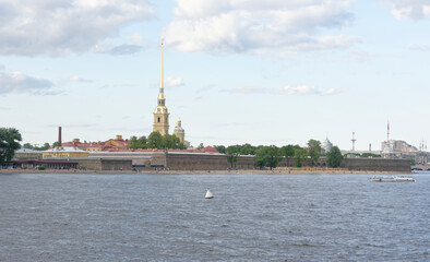  View of the Neva on July 5; 2015 in St. Petersburg