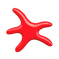 Obraz premium Blot of red nail polish isolated on white