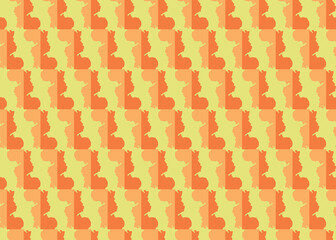 Vector texture background, seamless pattern. Hand drawn, yellow, orange colors.
