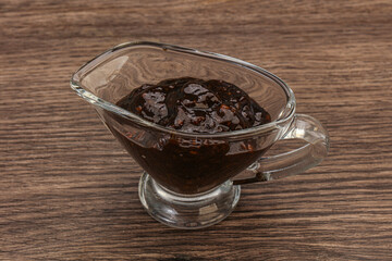 Black Pepper sauce in the bowl