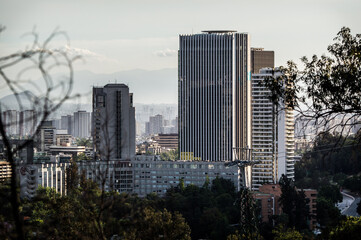Skyline of Santiago de Chile. Chile. Latin America