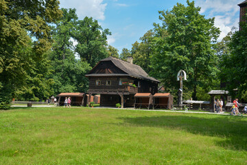 Bauernhof im Walachisches Freilichtmuseum in Tschechien landwirtschaftlich-volkskundliches...