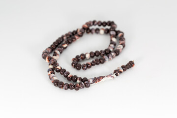 prayer beads isolated on white background