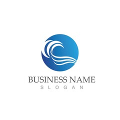 water wave icon vector illustration design