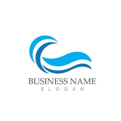 water wave icon vector illustration design
