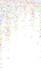 Festive bold confetti. Celebration stars. Colorful