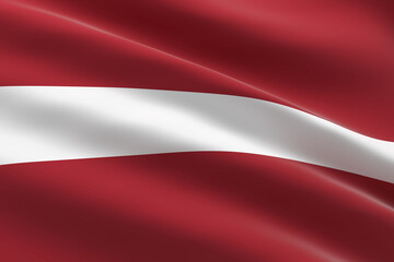 Fototapeta na wymiar Flag of Latvia