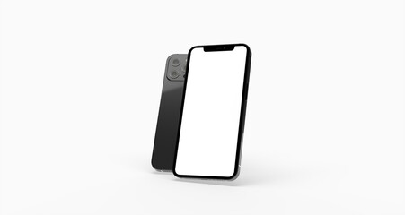 phone 3d illustration mockup smartphone isolated