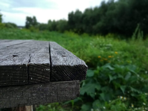 wooden table
